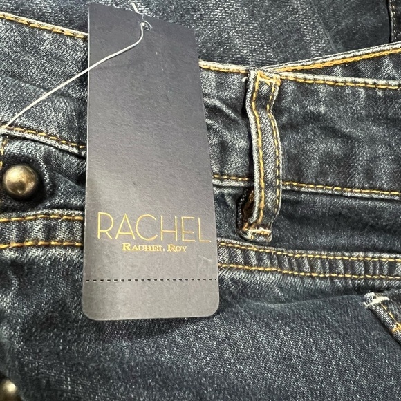 Rachel Roy High Rise Studded Denim Capri Woman’s Size 22W - Picture 9 of 14